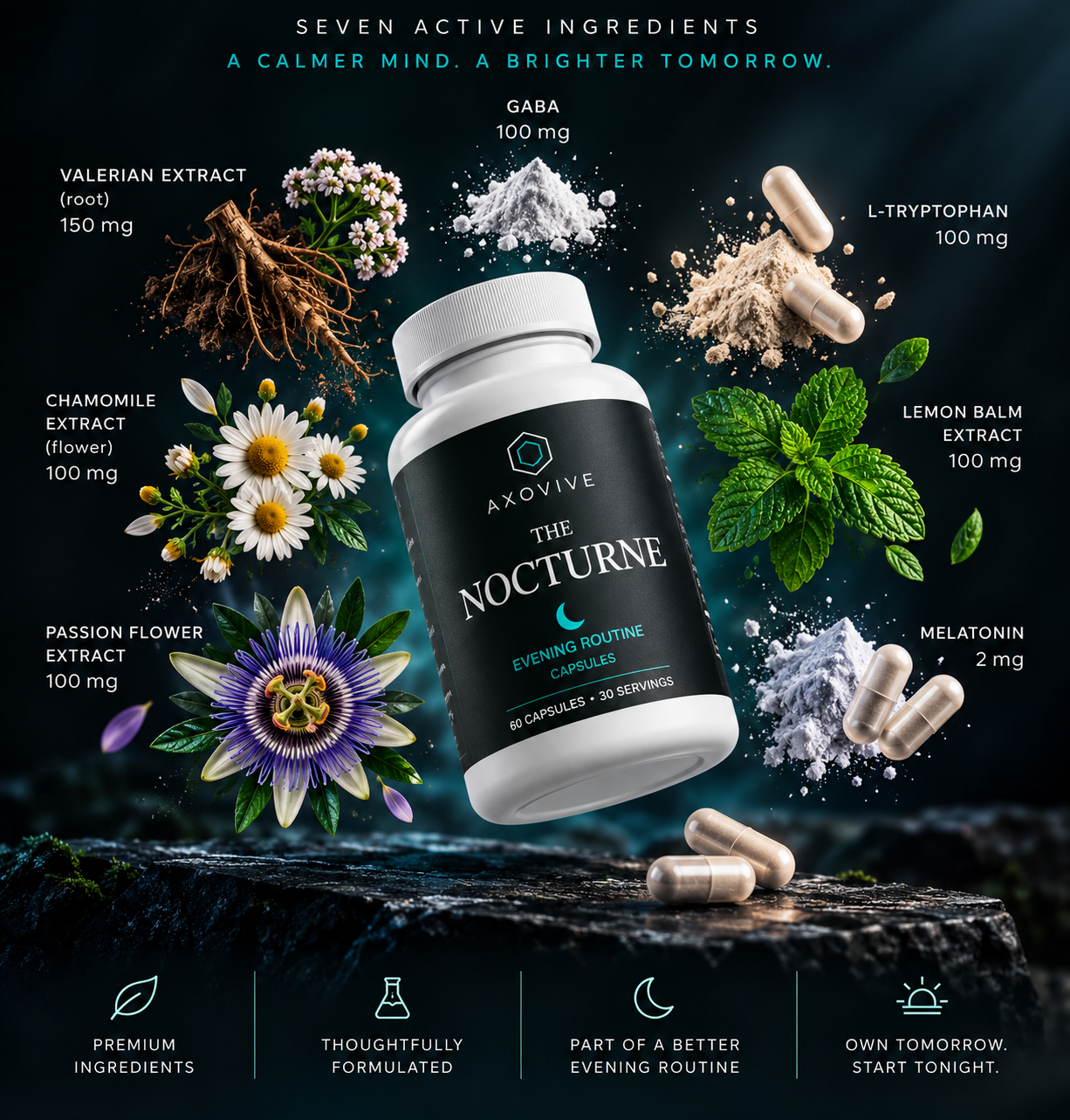 The Nocturne formula: seven active ingredients and exact amounts